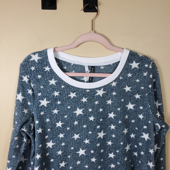 Jaclyn Intimates Navy/White Star Print Pajama Set Size M - Picture 5 of 11